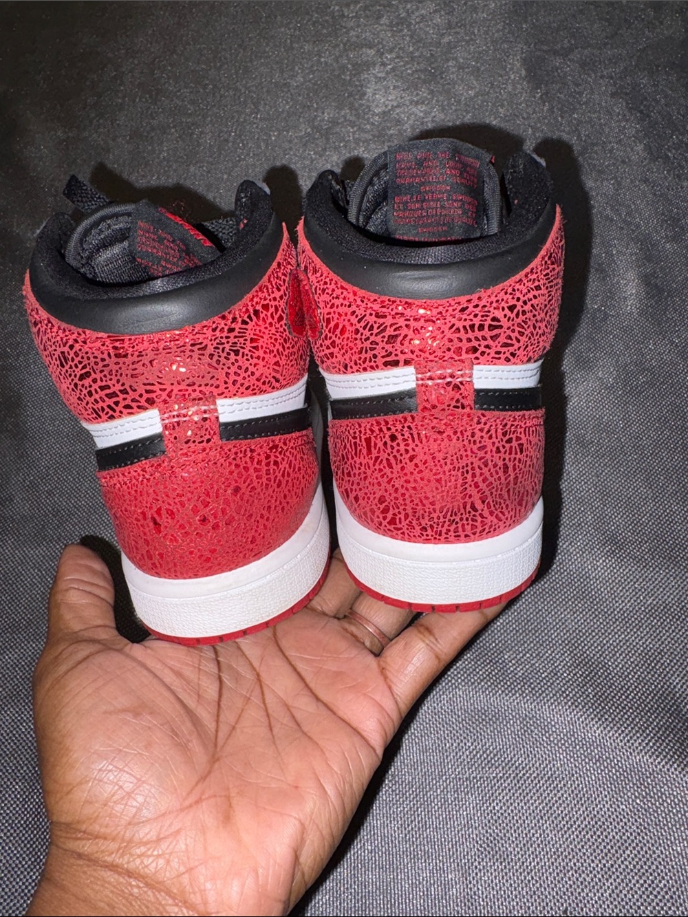 Jordan 1 High Og Rubys size 3Y - Picture 5 of 6